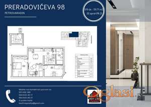 S19 - 69.710 m2 - DVOIPOSOBAN DUPLEX U IZGRADNJI! PRERADOVIĆEVA 98 - PETROVARADIN, NOVI SAD!